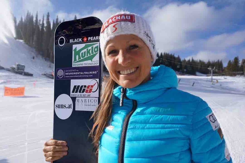 Claudia Riegler, Snowboard-Weltmeisterin, im Sportkontext