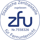 Staatlich zugelassener Fernlehrgang, ZFU 7558326